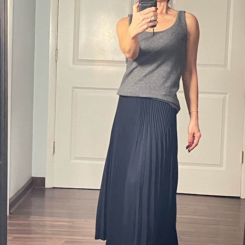 Claudia Nichole 100% cashmere gray tank sweater size S - Picture 2 of 10
